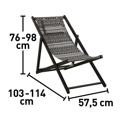 Klappsessel Timbore Holz Schwarz mit verstellbarer Rückenlehne Klappsessel Timbore Holz Schwarz Mit Verstellbarer Rückenlehne -Gartengerätegeschäft 048124993620 VM01 081020 L