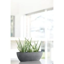 Ecopots Pflanzschale Sofia Lang Grau 56 Cm X 14 Cm X 16 Cm -Gartengerätegeschäft 1012100 SofiaLong56Grey 90