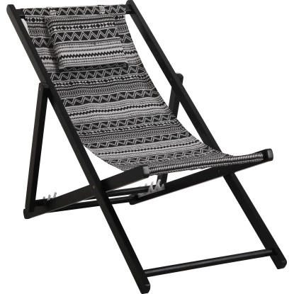 Klappsessel Timbore Holz Schwarz mit verstellbarer Rückenlehne Klappsessel Timbore Holz Schwarz Mit Verstellbarer Rückenlehne -Gartengerätegeschäft 124993620 S01 020919 RET01