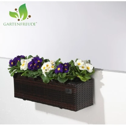 Gartenfreude Balkonkasten Polyrattan eckig 60 cm x 19 cm Bicolour Braun Gartenfreude Balkonkasten Polyrattan Eckig 60 Cm X 19 Cm Bicolour Braun -Gartengerätegeschäft 159959 4655 pt01