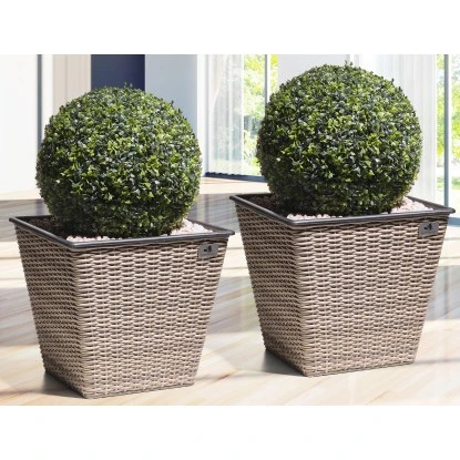 Gartenfreude Pflanzkübel konisch 41,5 cm x 41,5 cm Naturfarben 2er-Set Gartenfreude Pflanzkübel Konisch 41,5 Cm X 41,5 Cm Naturfarben 2er-Set -Gartengerätegeschäft 160167 4655 3