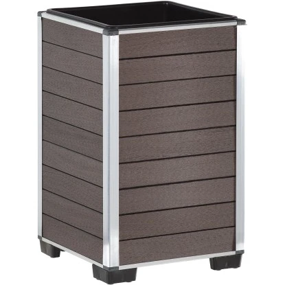 Gartenfreude Pflanzgefäß WPC eckig27 cm x 27 cm x 44 cm Braun Gartenfreude Pflanzgefäß WPC Eckig27 Cm X 27 Cm X 44 Cm Braun -Gartengerätegeschäft 160320 4655