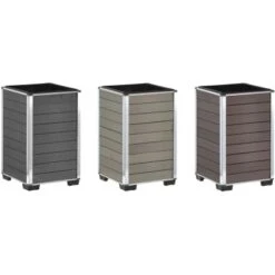 Gartenfreude Pflanzgefäß WPC Eckig27 Cm X 27 Cm X 44 Cm Braun 3 Gartenfreude Pflanzgefäß WPC Eckig27 Cm X 27 Cm X 44 Cm Braun -Gartengerätegeschäft 160320 4655 pt03