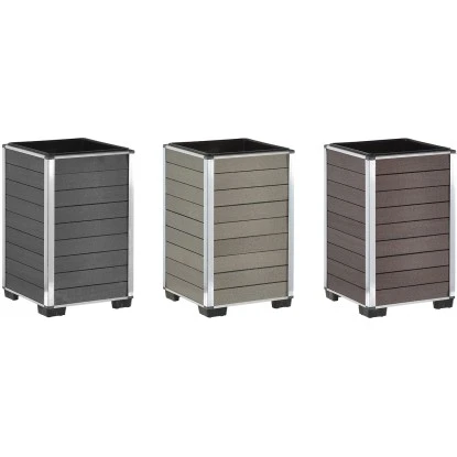 Gartenfreude Pflanzgefäß WPC eckig27 cm x 27 cm x 44 cm Braun Gartenfreude Pflanzgefäß WPC Eckig27 Cm X 27 Cm X 44 Cm Braun -Gartengerätegeschäft 160320 4655 pt03