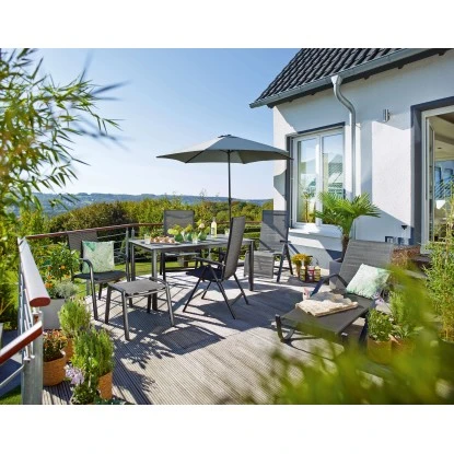 Sonnenliege Pacora aus Textilen Schwarz Sonnenliege Pacora Aus Textilen Schwarz -Gartengerätegeschäft 209237 3299 5 1