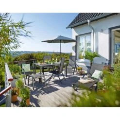 Sonnenliege Pacora Aus Textilen Anthrazit XL -Gartengerätegeschäft 209237 3299 5