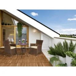 Gartentisch Davenport II Rund Ø 60 Cm In Braun -Gartengerätegeschäft 24970546 AB01 220714 RET02