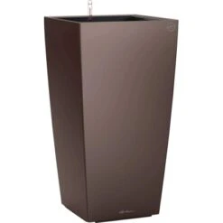 Lechuza Pflanzgefäß Cubico Premium 22 Cm X 22 Cm Espresso Metallic