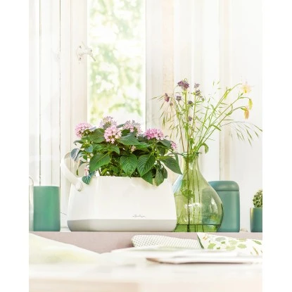 Lechuza Pflanzgefäß Yula Pflanztasche 38 cm x 17 cm x 33 cm Weiß-Grau Lechuza Pflanzgefäß Yula Pflanztasche 38 Cm X 17 Cm X 33 Cm Weiß-Grau -Gartengerätegeschäft 262795 4186 3