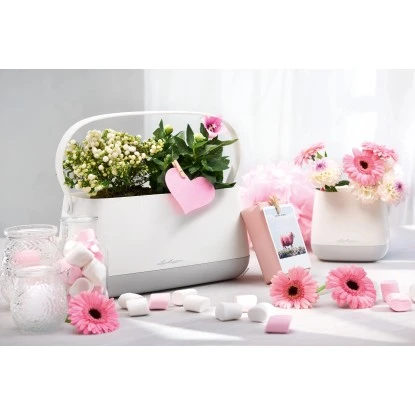 Lechuza Pflanzgefäß Yula Pflanztasche 38 cm x 17 cm x 33 cm Weiß-Grau Lechuza Pflanzgefäß Yula Pflanztasche 38 Cm X 17 Cm X 33 Cm Weiß-Grau -Gartengerätegeschäft 262795 4186 6