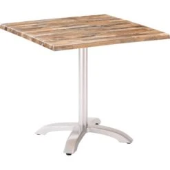 Klapptisch Maestro 80 Cm X 80 Cm Eckig Silber-Maracaibo