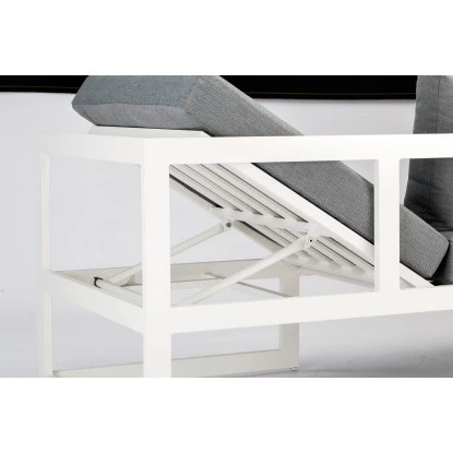 Lounge-Gruppe Rhodos 3-tlg. Weiß-Grau Lounge-Gruppe Rhodos 3-tlg. Weiß-Grau -Gartengerätegeschäft 274416 3271 2