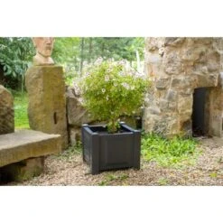 KHW Pflanzkasten Quadratisch Anthrazit