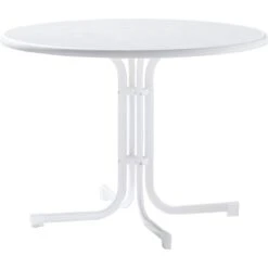 Sieger Klapptisch Boulevard Mecalit-Pro Weiß Ø 100 Cm X 72 Cm