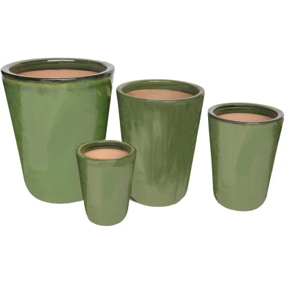 Vase aus Keramik Ø 38 cm Grün glasiert Vase Aus Keramik Ø 38 Cm Grün Glasiert -Gartengerätegeschäft 395845 1316 2