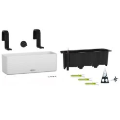 Lechuza Pflanz-Starterset Cube Color Triple 15 X 15 X 40,5 Cm Weiß -Gartengerätegeschäft 4008789136794 4186 S 03