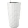 Lechuza Pflanzsäule Diamante Premium Weiß Hochglanz Ø 40cm M. Bewässerungssystem