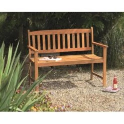 Acamp Gartenbank Woody 2-Sitzer Teak FSC® -Gartengerätegeschäft 4013556562140 4342 03