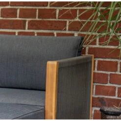 Acamp Loungegruppe Malaga Teak-Schwarz FSC® -Gartengerätegeschäft 4013556574556 4924 04