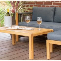 Acamp Loungegruppe Malaga Teak-Schwarz FSC® -Gartengerätegeschäft 4013556574556 4926 06