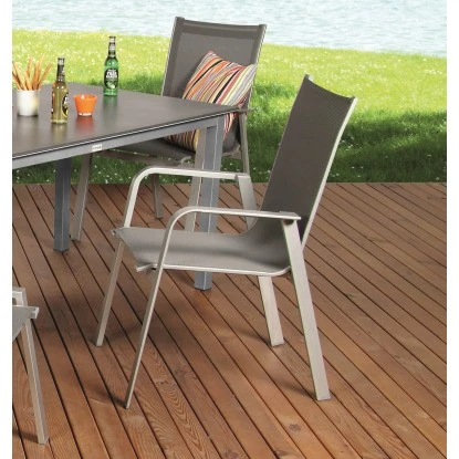 Acamp Set 4x Stapelsessel Urban 54 cm x 60 cm x 82 cm Platin-Graphit Acamp Set 4x Stapelsessel Urban 54 Cm X 60 Cm X 82 Cm Platin-Graphit -Gartengerätegeschäft 4013556589468 5066 03