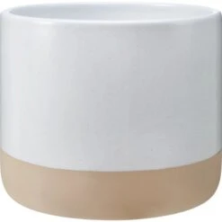 Dolomit-Pflanztopf Hellgrau 16 Cm X Ø 19,5 Cm