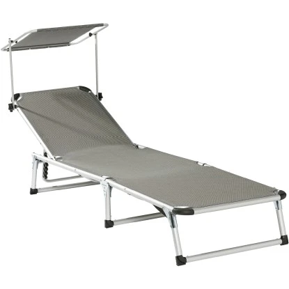 Sonnenliege Grau Sonnenliege Grau -Gartengerätegeschäft 4048124970645 kat01 070518