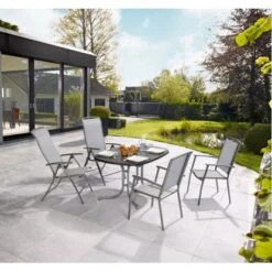 Sonnenliege Vigo Aus Textilen Grau -Gartengerätegeschäft 4048124970720 ab01 120815