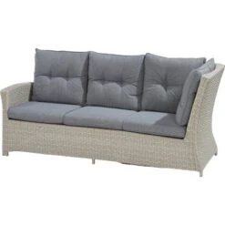 Lounge-Set Mit Esstisch Vermont 5-teilig Polyrattan Links Cloud Fossil -Gartengerätegeschäft 4048124987087 S03 120917