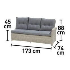 Lounge-Set Mit Esstisch Vermont 5-teilig Polyrattan Links Cloud Fossil -Gartengerätegeschäft 4048124987087 VM01 250920