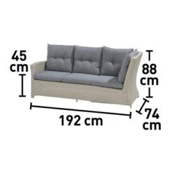 Lounge-Set Mit Esstisch Vermont 5-teilig Polyrattan Links Cloud Fossil -Gartengerätegeschäft 4048124987087 VM02 250920