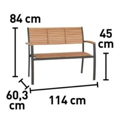 Gartenbank Bonlee 2-Sitzer FSC® 84,5 Cm X 114 Cm X 60,25 Cm -Gartengerätegeschäft 4048124988053 VM 01