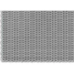 Lounge-Set Mit Esstisch Madison 4-teilig Aus Polyrattan Weiß-Grau -Gartengerätegeschäft 4048124992548 CU03 080819