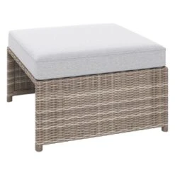 Balkonmöbel-Set Olea Mini 5-teilig Polyrattan Hellgrau -Gartengerätegeschäft 4048124995341 S 06