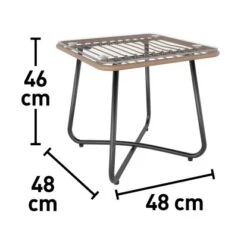 Balkonmöbel-Set Willmar 3-teilig Polyrattan Beige -Gartengerätegeschäft 4048124997611 VM 02
