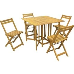 Balkonset Managua FSC® Teakoptik 5-teilig