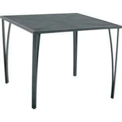 Gartentisch Sacramento Quadratisch Grau 90 Cm X 90 Cm