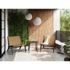 Balkonset Caddoa 3-teilig Schwarz-Natur -Gartengerätegeschäft 4048126623914 20