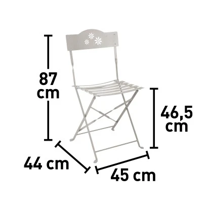 Balkonstuhl Calandria 45 cm x 44 cm x 87 cm Ecru Balkonstuhl Calandria 45 Cm X 44 Cm X 87 Cm Ecru -Gartengerätegeschäft 4048126624225 30
