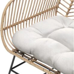 Lounge-Set Udima Mit Tisch 4-teilig Aus Rattan Natur -Gartengerätegeschäft 4048126625512 100