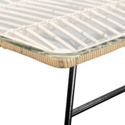 Lounge-Set Udima Mit Tisch 4-teilig Aus Rattan Natur -Gartengerätegeschäft 4048126625512 120