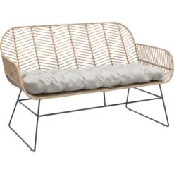Lounge-Set Udima Mit Tisch 4-teilig Aus Rattan Natur -Gartengerätegeschäft 4048126625512 30