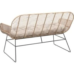 Lounge-Set Udima Mit Tisch 4-teilig Aus Rattan Natur -Gartengerätegeschäft 4048126625512 40
