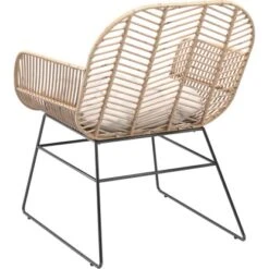 Lounge-Set Udima Mit Tisch 4-teilig Aus Rattan Natur -Gartengerätegeschäft 4048126625512 60