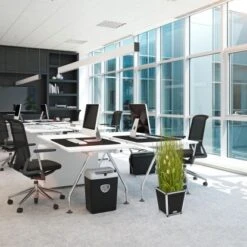 Amare Blumentopf Pur Fiberglas Design 26 Cm X 26 Cm X 27 Cm Schwarz -Gartengerätegeschäft 4251083908080 4655 8