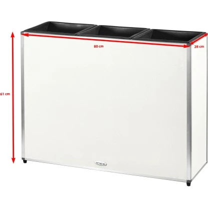 Amare Blumentopf Pur Fiberglas Design 28 cm x 80 cm x 61 cm Weiß Amare Blumentopf Pur Fiberglas Design 28 Cm X 80 Cm X 61 Cm Weiß -Gartengerätegeschäft 4251083908455 4655 6