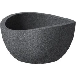 Scheurich Pflanzschale Wave Globe Bowl Ø 39 Cm Schwarz Granit