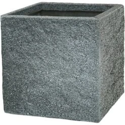 Pflanzgefäß Revens Glatt 29 Cm X 30 Cm X 30 Cm Dunkelgrau