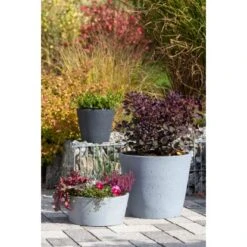 Scheurich Pflanzschale C-Cone Ø 39 Cm Stony Black -Gartengerätegeschäft 531578 4357 239 40 4