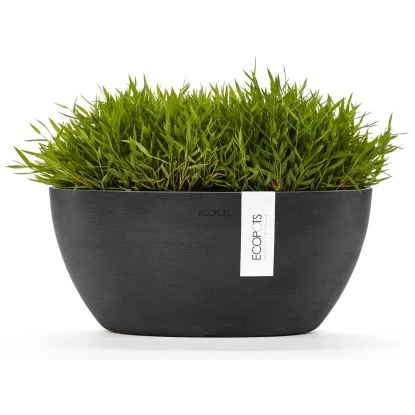 Ecopots Pflanztopf Sofia+WasBeh Dunkelgrau 30 cm Ecopots Pflanztopf Sofia+WasBeh Dunkelgrau 30 Cm -Gartengerätegeschäft 5413724307051 11012100 02